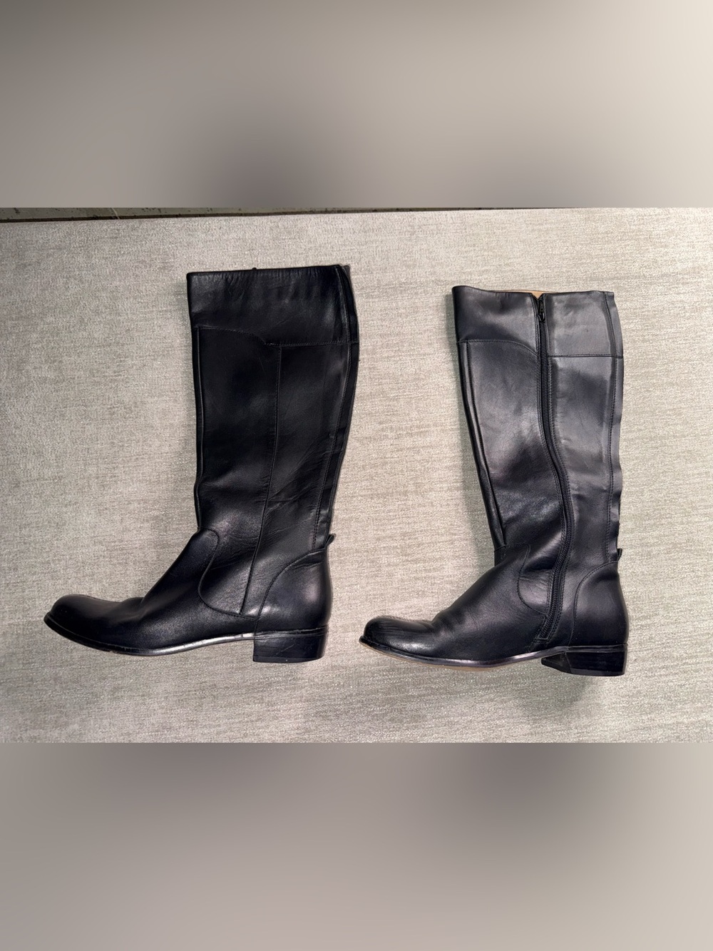 Corso Como Black Leather Riding Boots 8.5M